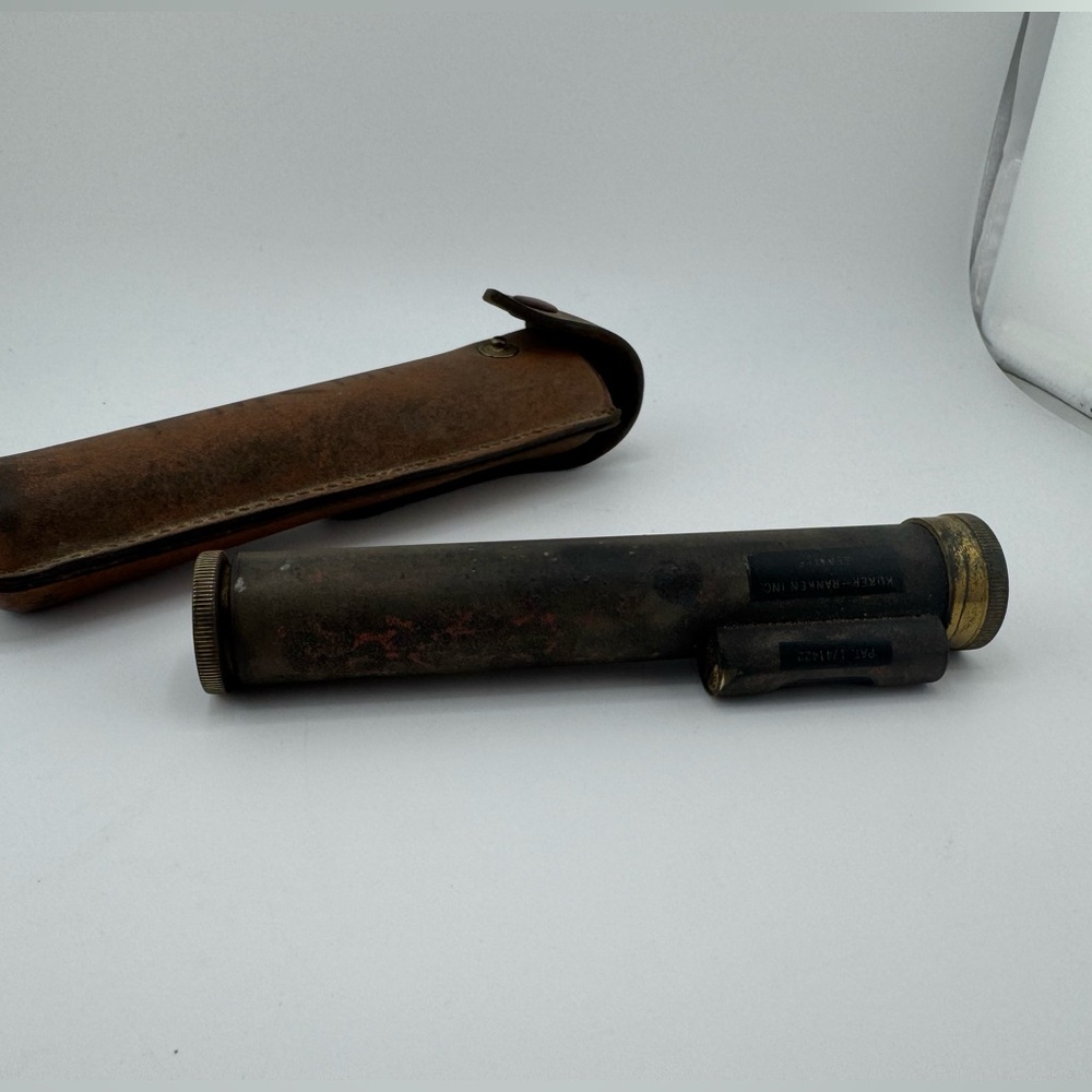 Kuker Ranken Survey Scope Vintage With Brown Leather‎ Tool Pouch